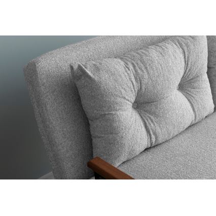 Rozkladacia dvojmiestná pohovka QIRA, sivá