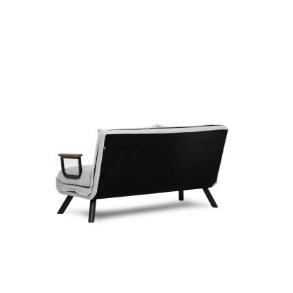 Rozkladacia dvojmiestná pohovka QIRA, sivá