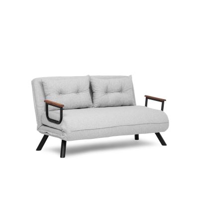 Rozkladacia dvojmiestná pohovka QIRA, sivá