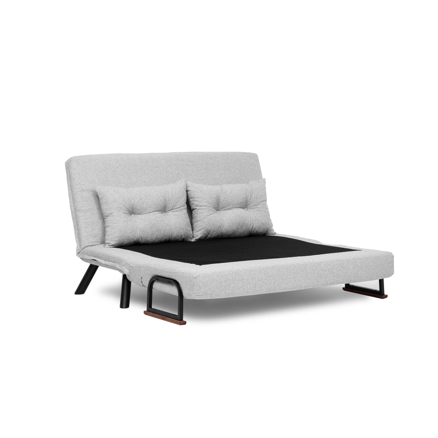 Rozkladacia dvojmiestná pohovka QIRA, sivá