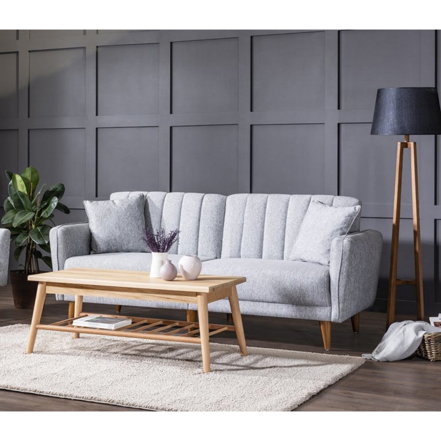 Rozkladacia dvojmiestná sedačka KITO sivá