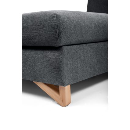 Rozkladacia rohová čalúnená sedacia súprava AVESTA v tvare L, ľavé prevedenie, antracit