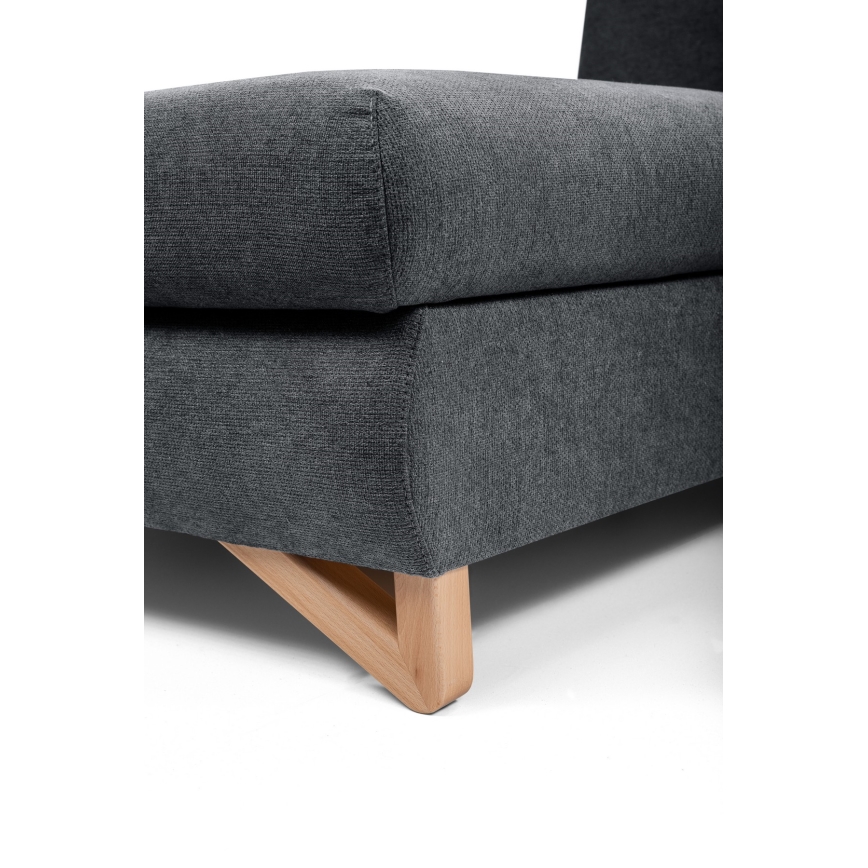 Rozkladacia rohová čalúnená sedacia súprava AVESTA v tvare L, ľavé prevedenie, antracit