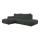 Rozkladacia rohová čalúnená sedacia súprava s úložným priestorom do L ALMADA ľavá antracit