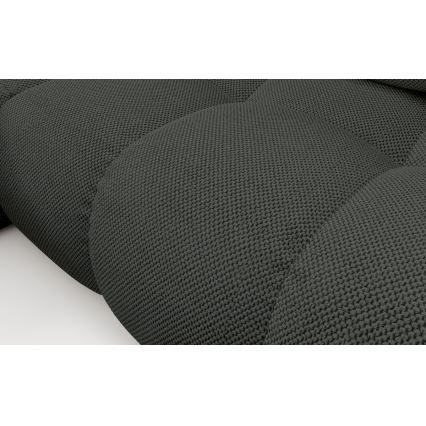 Rozkladacia rohová čalúnená sedacia súprava do tvaru L s úložným priestorom ALMADA, ľavá, antracit