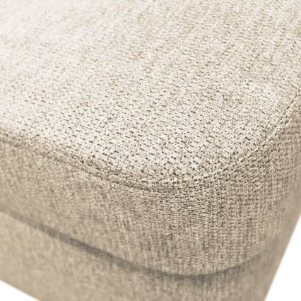 Rozkladacia rohová sedacia súprava SERPA do tvaru U, pravá, béžová, s úložným priestorom