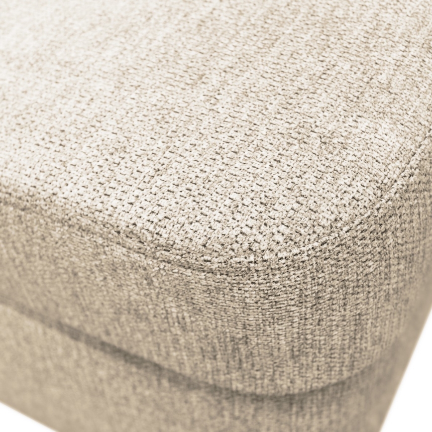 Rozkladacia rohová sedacia súprava SERPA do tvaru U, pravá, béžová, s úložným priestorom