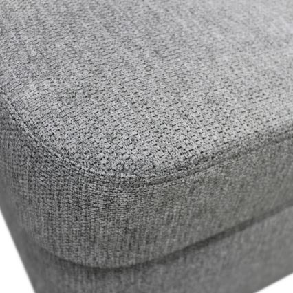 Rozkladacia rohová sedacia súprava SERPA v tvare U, ľavá, sivá, s úložným priestorom