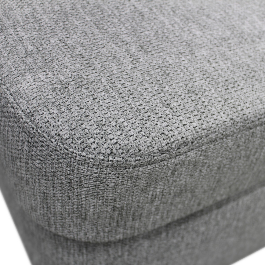 Rozkladacia rohová sedacia súprava SERPA v tvare U, ľavá, sivá, s úložným priestorom