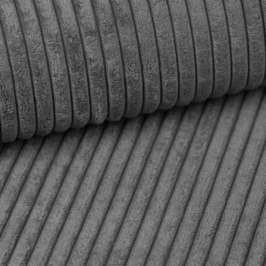 Rozkladacia sedacia súprava SALVADA s univerzálnym rohom do tvaru U a úložným priestorom, tmavošedá