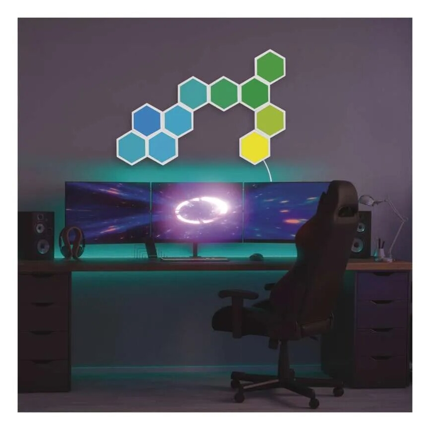 SADA 3x LED RGBIC+CCT Stmievačný panel - rozšírenie 3xLED/1,8W/230V Wi-Fi Tuya