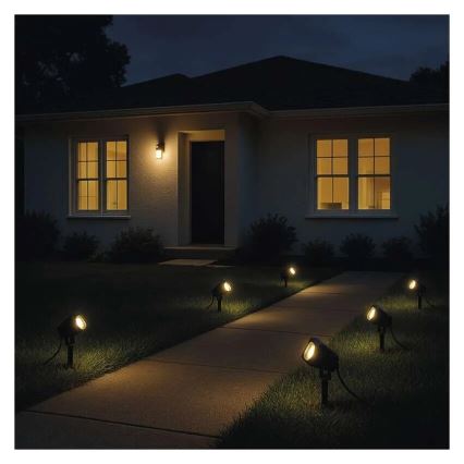 LED RGBIC Stmievateľná vonkajšia lampa GoSmart - rozšírenie LED/1,5W/230V 3000-6500K IP65 Wi-Fi Tuya