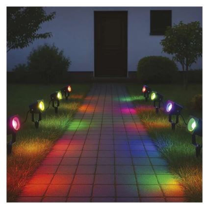 LED RGBIC Stmievateľná vonkajšia lampa GoSmart - rozšírenie LED/1,5W/230V 3000-6500K IP65 Wi-Fi Tuya