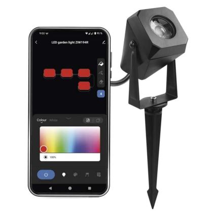 LED RGBIC Stmievateľná vonkajšia lampa GoSmart - rozšírenie LED/1,5W/230V 3000-6500K IP65 Wi-Fi Tuya