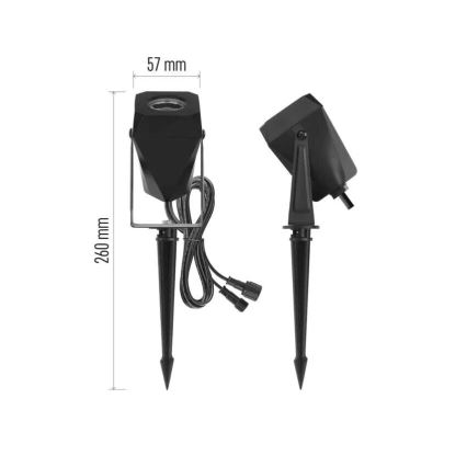 LED RGBIC Stmievateľná vonkajšia lampa GoSmart - rozšírenie LED/1,5W/230V 3000-6500K IP65 Wi-Fi Tuya