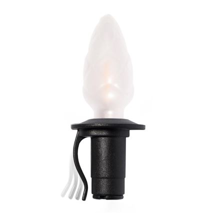 Rozšíriteľná vonkajšia LED girlanda CONE FILAMENT 20xE10 14m farebná/teplá biela IP44, Vyrobené v EÚ