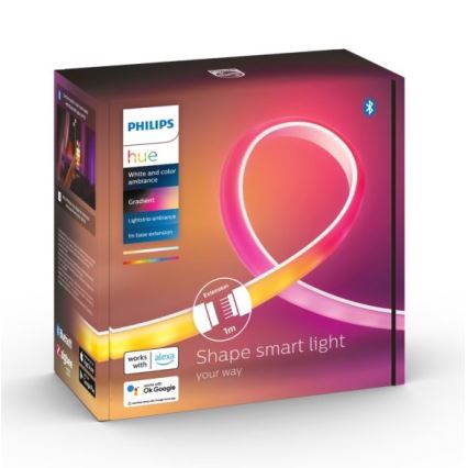 Rozširovacia sada LED stmievateľného pásika Philips Hue White And Color Ambiance 1m LED/12,3W/230V