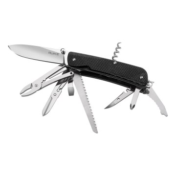 Ruike RULD51 - Multifunkčný vreckový nôž TREKKER 11,4 cm/17 funkcií čierna