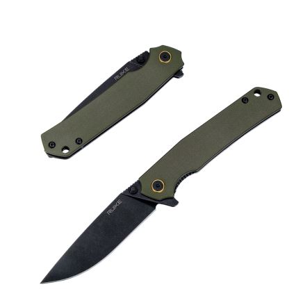 Ruike RUP801G - Zatvárací vreckový nôž 20 cm zelená