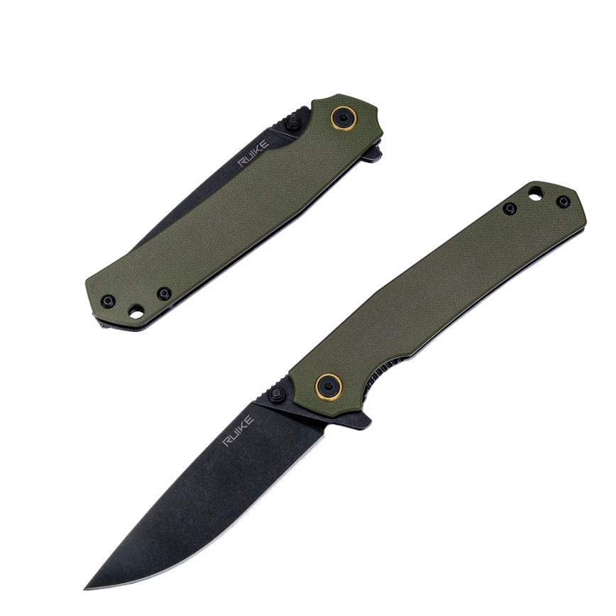 Ruike RUP801G - Zatvárací vreckový nôž 20 cm zelená