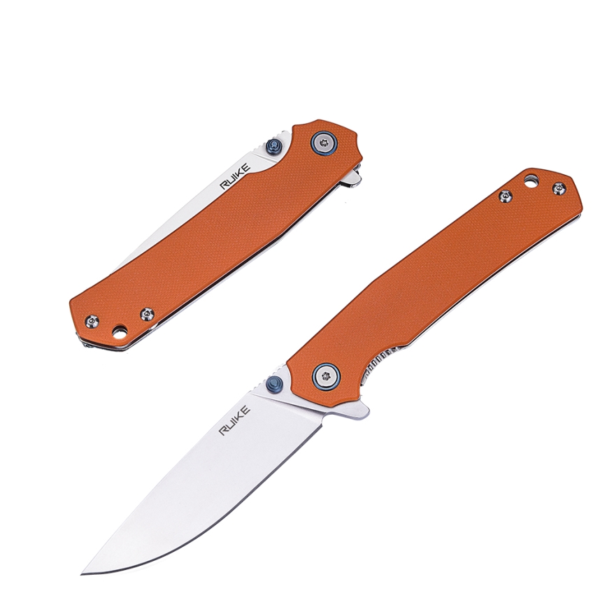 Ruike RUP801J - Zatvárací vreckový nôž 20 cm oranžová