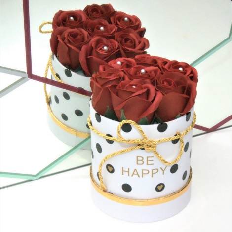 Ruže z penového mydla BE HAPPY - veľkosť S (7 kusov)