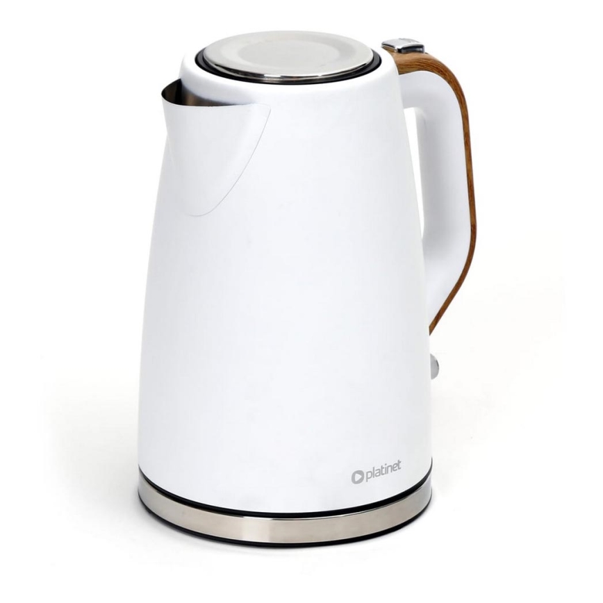 Rýchlovarná kanvica 1,7 l 2400W/230V nerez/biela