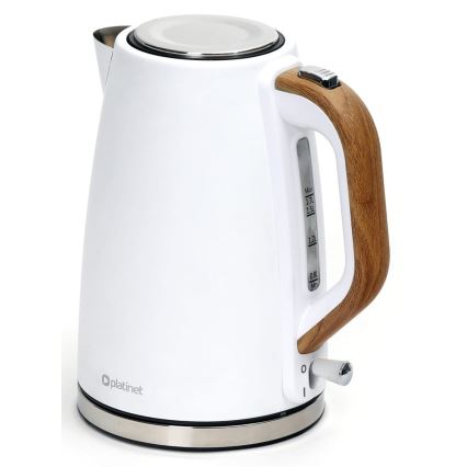 Rýchlovarná kanvica 1,7 l 2400W/230V nerez/biela