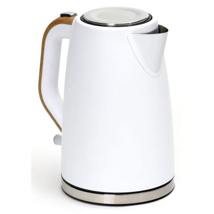 Rýchlovarná kanvica 1,7 l 2400W/230V nerez/biela