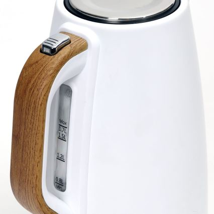 Rýchlovarná kanvica 1,7 l 2400W/230V nerez/biela