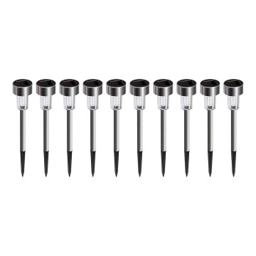 SADA 10x LED Solárna lampa LED/0,06W/1,2V 6000K IP44 40 mAh