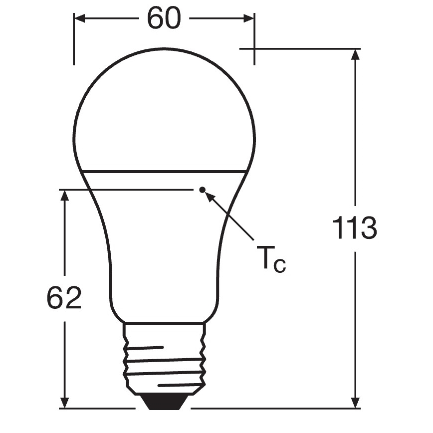 SADA 10x LED Žiarovka CLASSIC A75 E27/10W/230V 4000K - Osram