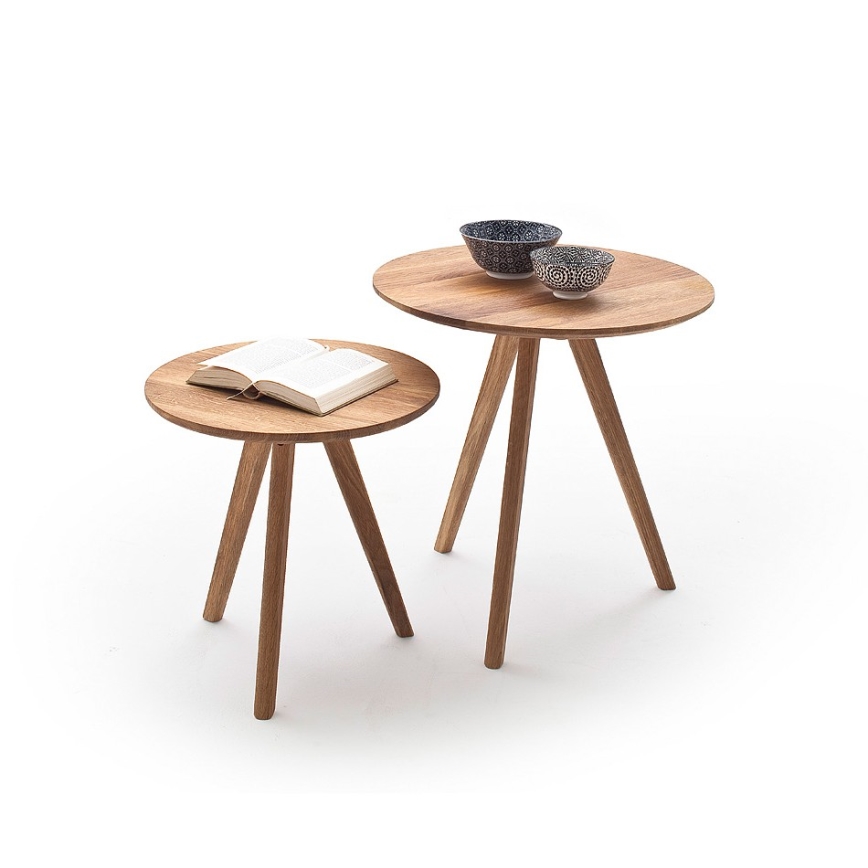 Sada 2 ks konferenčných stolíkov VEYLOR, dub