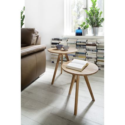 Sada 2 ks konferenčných stolíkov VEYLOR, dub