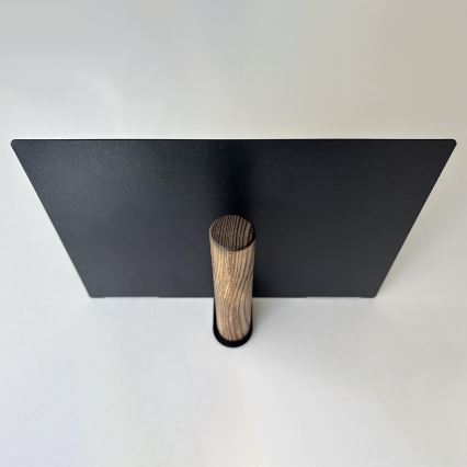 Sada 2 ks nástenných políc 15 × 21 cm, čierna