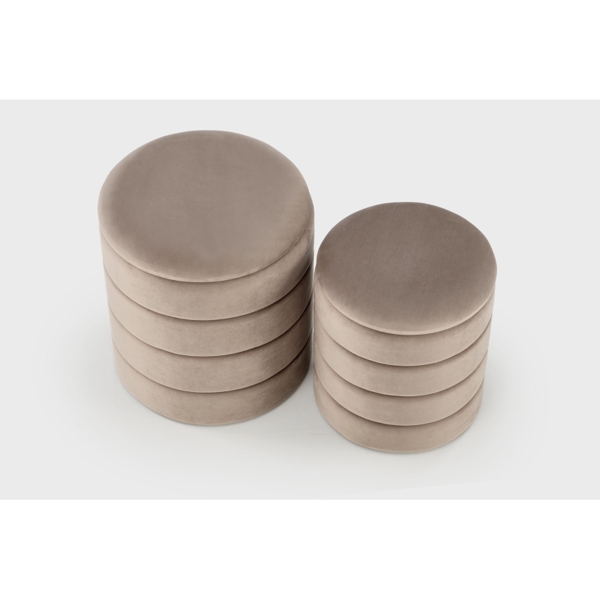 Sada 2 ks taburetov PAX, priemer 33/40 cm, taupe