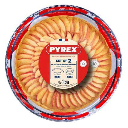 Sada 2 kusov foriem na koláč PYREX, priemer 26/28 cm