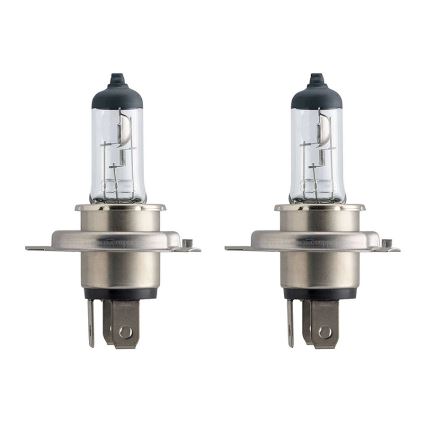 SADA 2x Autožiarovka Philips VISION 12342PRC2 H4 P43t-38/60W/55W/12V
