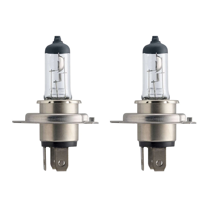 SADA 2x Autožiarovka Philips VISION 12342PRC2 H4 P43t-38/60W/55W/12V