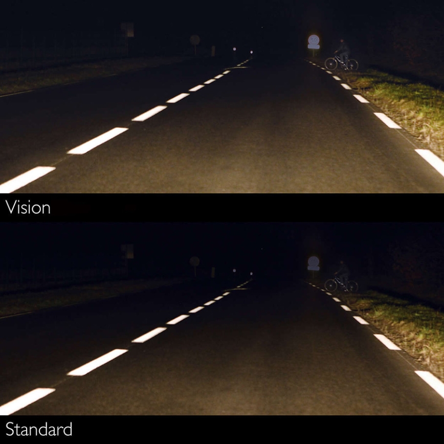 SADA 2x Autožiarovka Philips VISION 12342PRC2 H4 P43t-38/60W/55W/12V