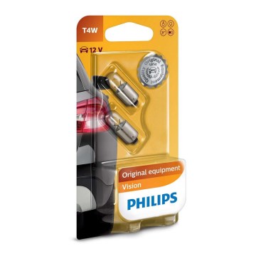 SADA 2x Autožiarovka Philips VISION 12929B2 T4W BA9s/4W/12V SADA 2x Autožiarovka Philips VISION 12929B2 T4W BA9s/4W/12V