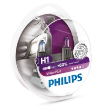 SADA 2x Autožiarovka Philips VISION PLUS 12258VPS2 H1 P14,5s/55W/12V 3250K