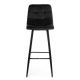 SADA 2x Barová stolička HOKER 105x44 cm čierna