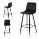 SADA 2x Barová stolička HOKER 105x44 cm čierna