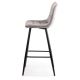 SADA 2x Barová stolička HOKER 105x44 cm šedá