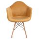 SADA 2x Jedálenská stolička NEREA 80x60,5 cm žltá/buk