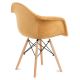 SADA 2x Jedálenská stolička NEREA 80x60,5 cm žltá/buk