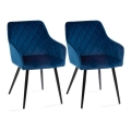 SADA 2x Jedálenská stolička RICO modrá