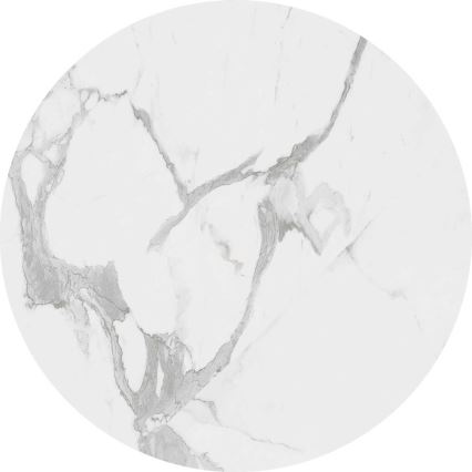 SADA 2x Konferenčný stolík OREO pr. 43/53 cm čierna/dekor mramoru
