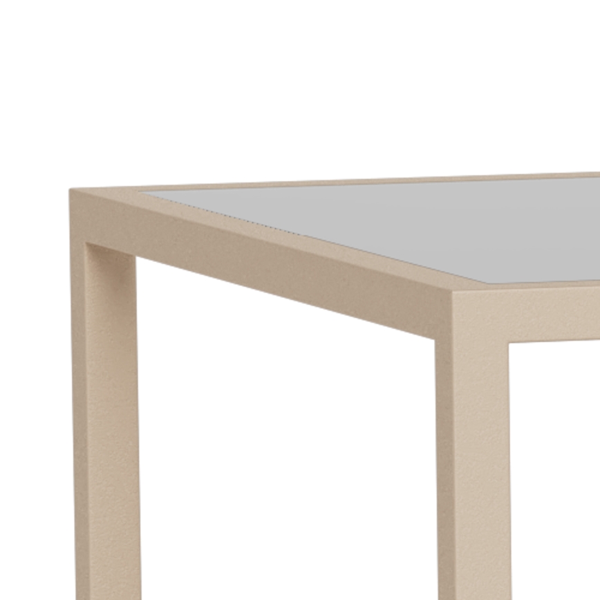 SADA 2x Konferenčný stolík SARON 90x50 cm sivá/priehľadná